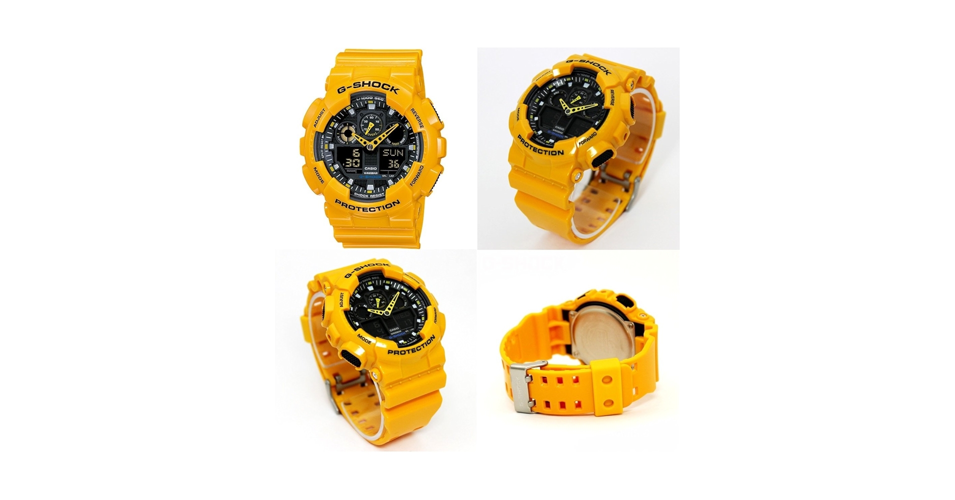 【希少/イエロー】Gショック GA-100A 未使用品 時計 デジタル アナデジ 楽天市場】BOX訳あり ジーショック Gショック G-SHOCK 黄色